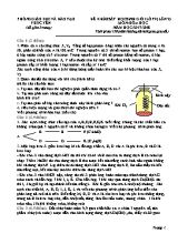 Đề khảo sát học sinh giỏi lần 9 môn Hóa học Lớp 9 - Năm học 2017-2018 - Phòng GD & ĐT Phúc Yên